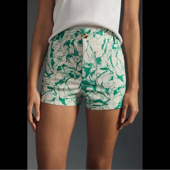 Maeve Pants - Anthropologie Maeve the Colette Pattern High-rise Shorts with Pockets Size 26